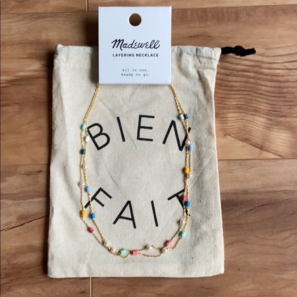 Madewell multicolor beaded  Necklace - Picture 2 of 8